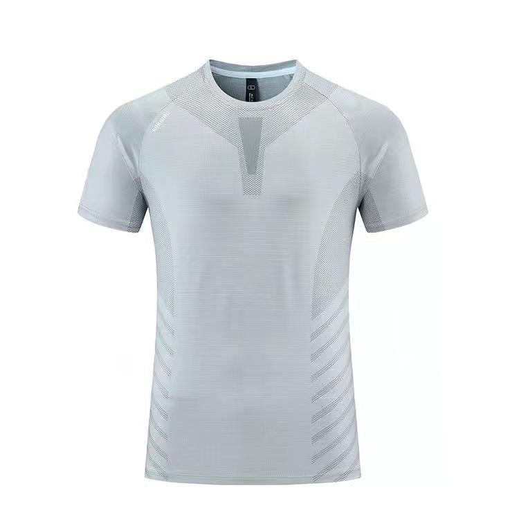 Men's Summer Quick-Dry Short Sleeve Round Neck Sports T-shirt for Running & Fitness