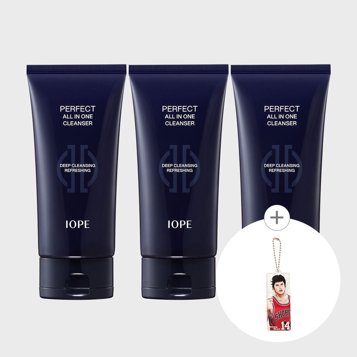 Men s Perfect All-in-One Cleanser 125g x3 (Slam Dunk Keyring Gift)