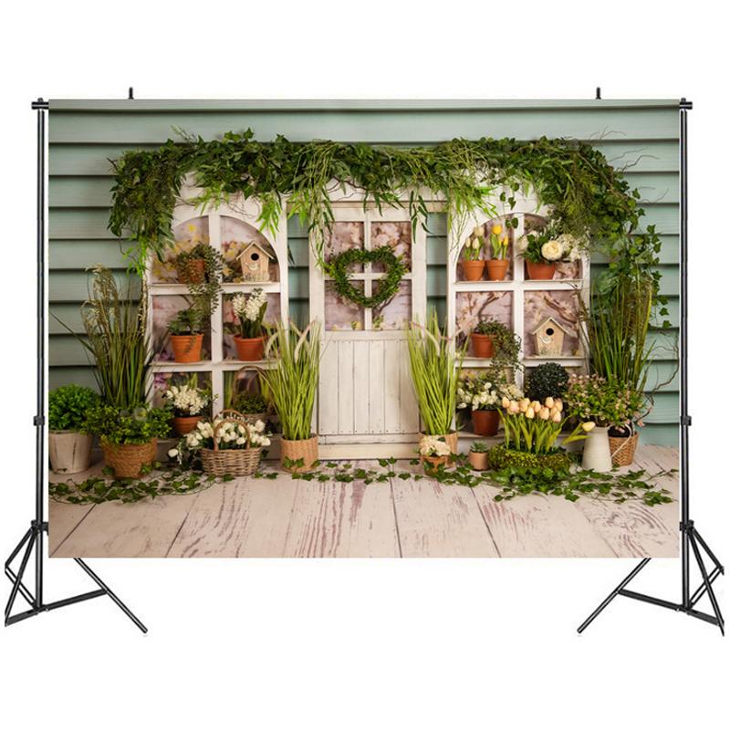 Easter Party Background Photography Backdrop Rabbit Colored Eggs  Baby Photographic Photo Studio Props