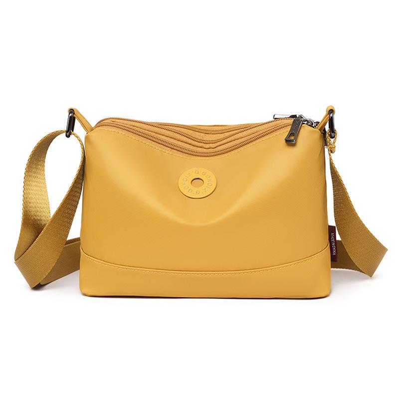 Waterproof Nylon Bag Multi-compartment Large Capacity Crossbody Bag Women's Travel Lightweight Shoulder Bag