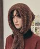 Bajal Label Fur Bandana Brown