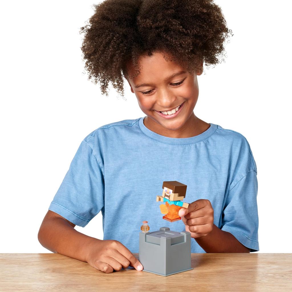 Treasure X Minecraft Nether Görevi Minecraft Karakter Paketi, Koleksiyonluk Minecraft Karakterleri ve Otantik Altına Batırılmış Özellikleri İçeren 10 Seviyeli Bir Macera