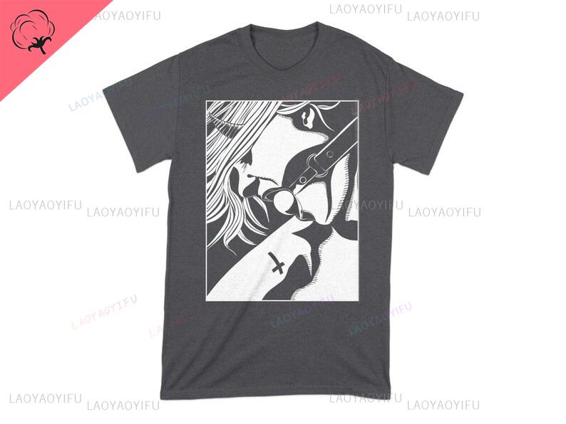 Bad Sinner Nun Unholy Nun Unisex Printed Unique Tshirt Allmatch Stretchy Shortsleev Casual Oneck Tops Loose Aesthetic Tshirt
