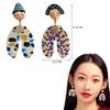 Top Sale Fashion Colourful Dangle Earrings for Women Accessories Stud Earring Pendientes New In Resin Earings