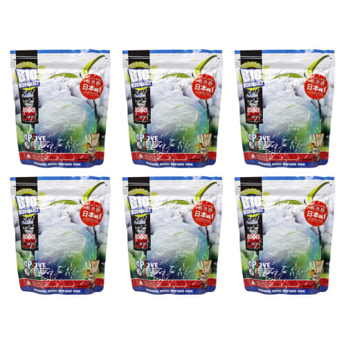 

G&G Bio BBs, 0.20g, 1kg, 5000 shots, White (6-pack) G-07-103-6