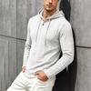 Men's Hooded Cable Knit Pullover Sweatshirt Casual Long Sleeve Fall Winter Outerwear