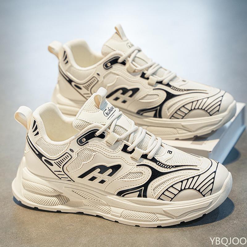 Men'S New Breathable Mesh Color Blocked Sports Shoes Trendy Dad Shoes Versatile Thick Sole Zapatillas De Deporte Sneakers Men