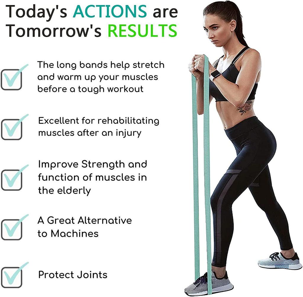 Yoga Resistance Bands: Elastic Hip Rings for Men & Women - Strength Training & Squat Support with Multiple Resistance Levels