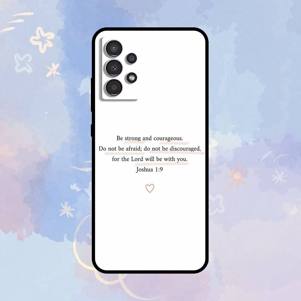 

AAA Verse of The Christian Bible Jesus Phone Case For Samsung Galaxy A73,A72,A71,A70,A53,A52,A51,Others Soft Black Cover Samsung a11