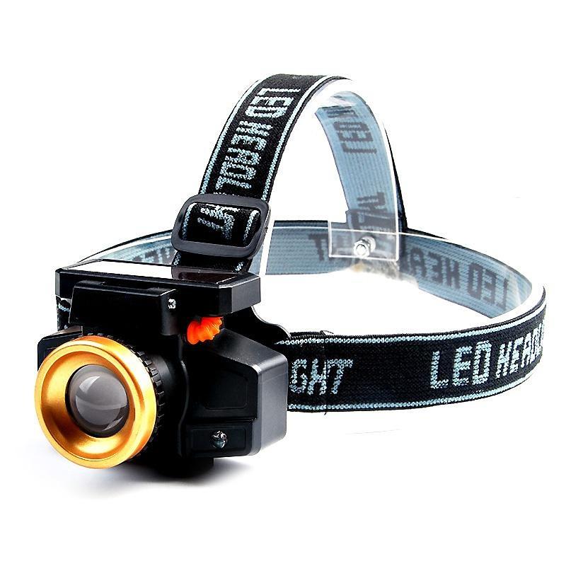 

Перезаряжаемая литиевая батарея Сильный свет Налобный фонарь с кнопкой Светодиодный водонепроницаемый фонарь для рыбалки Наружный налобный фонарь Шахтерская лампа