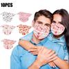 10pcs Disposable Face Masks For Men Or Women Also Suitable For Valentine's Day Gifts