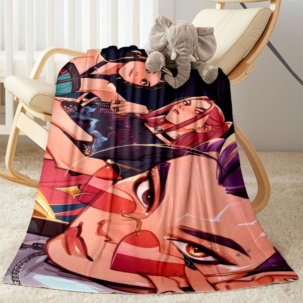 K-Pop Demon Hunters Blanket CozyBlanketSoft Warm Cozy Throw For Sofa Couch Office Bed Picnics Ideal for All Seasons Cozy Home Lovers Best Y26