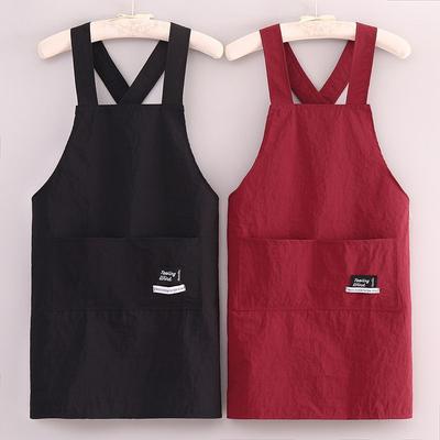 Apron Anti-splashing Apron Fashion Home Kitchen Cooking Apron Waist Catering Cross Apron