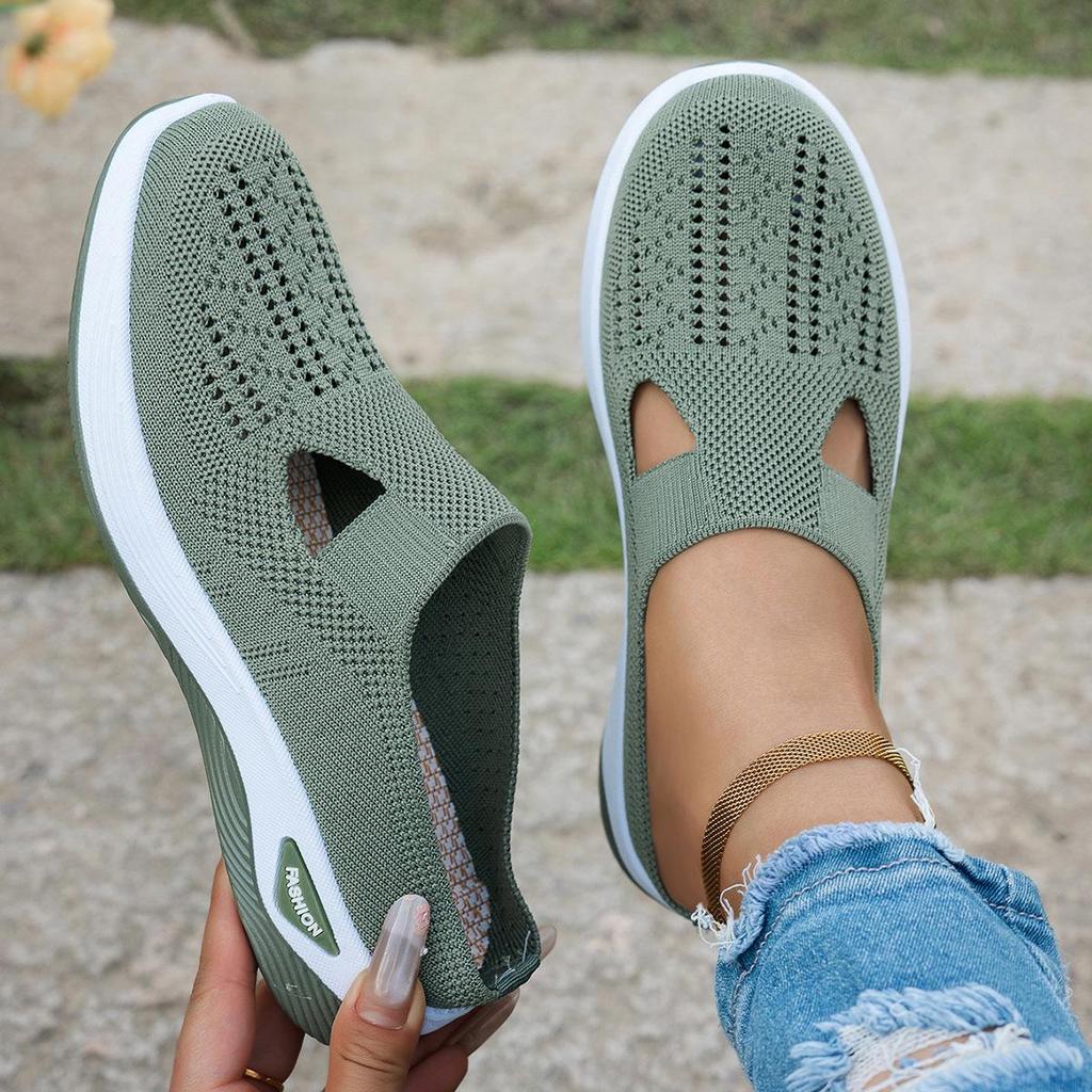 Women's Summer 2025 Soft Sole Breathable Half Slippers for Middle-aged & Elderly Moms.