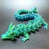 3D Printed Gem Dragon Glow In The Dark Rotatable Articulated Dragons Crystal Figures Action Toy Desktop Ornament Birthday Gifts