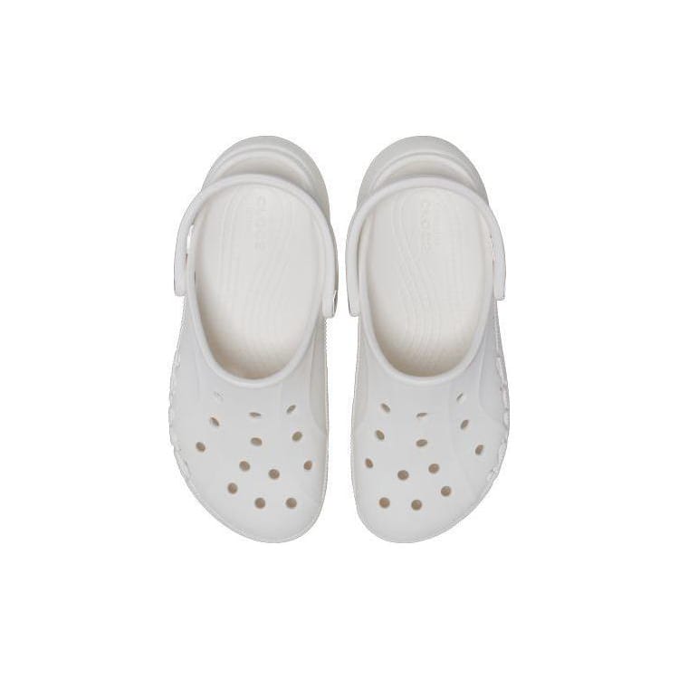Crocs Baya Platform Clog EVA Clogs 4.1cm Women's White 208186-100