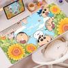 Nieuwe Leuke Crayon Shinchan Antislip Leer Muismat Extra Grote Bureau Mat Leuke Kantoor Toetsenbord Mat Schrijftafel Mat voor Meisjes