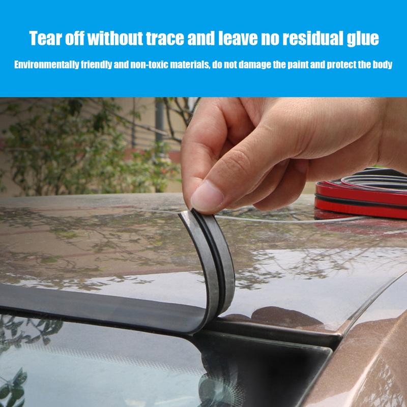 Auto Seal Protector Sticker Rubber Waterproof Window Edge Windshield Roof Sealing Strip Auto Roof Windshield Sealant Protector