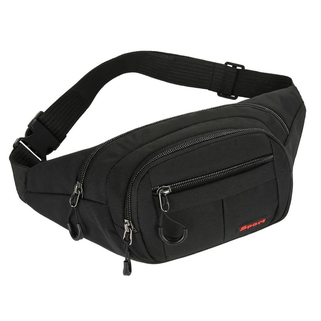 Marsupio Multi Scomparto con Zip per Sport Outdoor, Corsa, Escursionismo, Viaggio, Cinturino Regolabile, Design Leggero e Resistente
