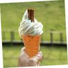 ibasenice Simulation Ice Cream Cone Fake Cone Photography Lightweight for Home or Store Display 5-inch Model, Prop, PVC,
