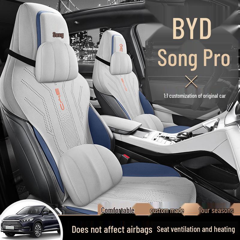 BYD Song Pro Champion Edition Seat Cover: Fits 23 Models, All-Season, Half-Pack Cushion