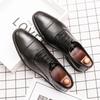 British style three-headed leather shoes business dress inner height increase pointed casual large size suit wedding shoes