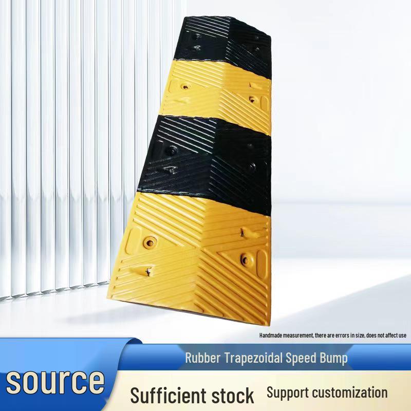 Residential Road Rubber Speed Bump Intersection Strip for Shock Absorption and Speed Reduction