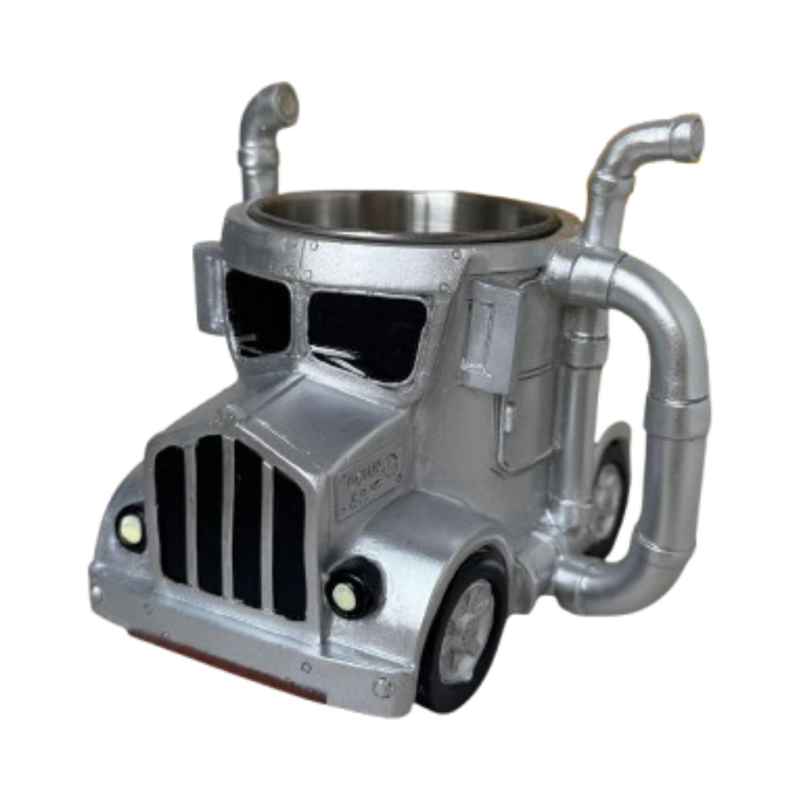 

Coffee Mug Coffee Cup Dinnerware Stainless Steel Ornaments Water Cup for Birthday Gift Kitchen Adults Drivers Men срібний