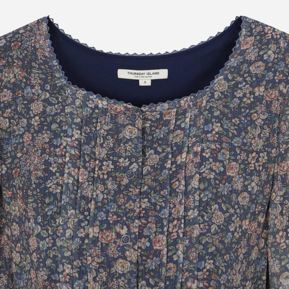 Thursday Island Women Border Mix Square Neck Dress T264mop284w