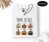 Pain Scale Pumpkin Shirt, Halloween Nurse T-shirt, Funny Nurse Halloween