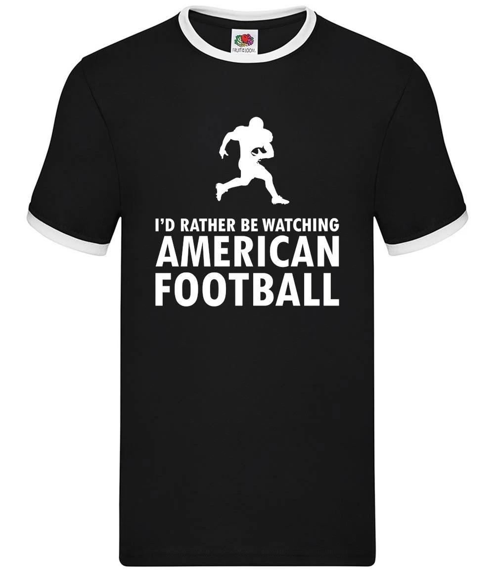 I d Rather Be Watching American Football - Mens Ringer - Pro Bowl XXXXL