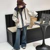 2025 Spring/Autumn Girls' Two-Piece Style Baseball Jacket - Fashionable Casual Top for Big Girls