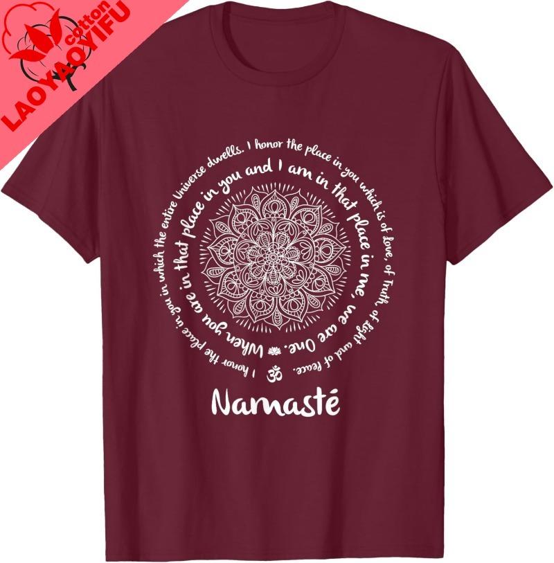 Namaste We Are One Meditation Sayings Unisexdala Yoga Tshirt