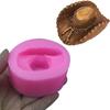 2 kusy 6,7 * 5,5 cm Forma na kovbojský klobouk Růžová forma na kovbojský klobouk Dekorace do formy na čokoládu