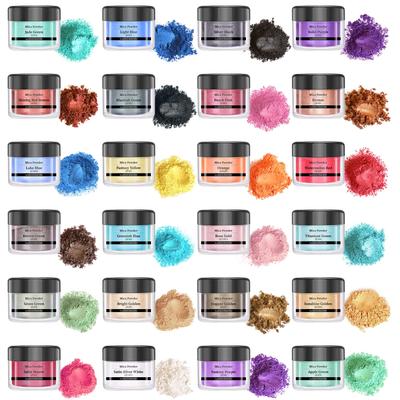 SEISSO Mica Powder Colorant Color Pigment Mica Powder Multicolor Material DIY Soap Making Tools Nail Acrylic Powder Nail Design Resin Dye Candle