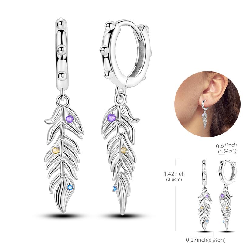 Boucles d'oreilles Attrape-rêves Filet Œil du Diable Souhaits Magnifiques en Argent Sterling 925 Neutre Adaptées aux Fêtes de Fiançailles Bijoux Exquis