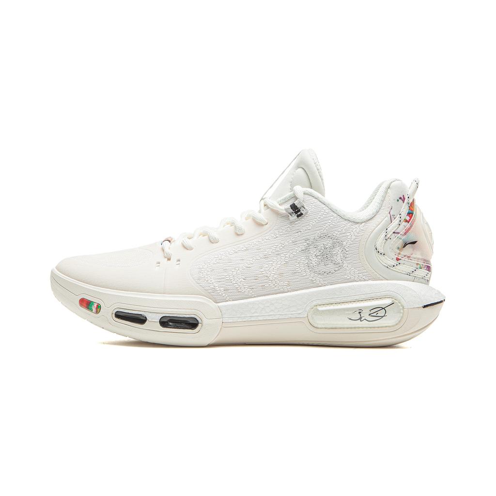 Li Ning Cushioning Slip Resistant Abrasion Resistant Breathable Rebound Grip Low Top Basketball Shoes Men's ABPV011-1