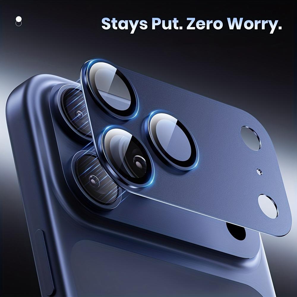 2 Sets Metal Camera Lens Protector Tempered Glass For iPhone 17 16 15 14 Pro Max Original Color Lens Film Cover Phone Accessories