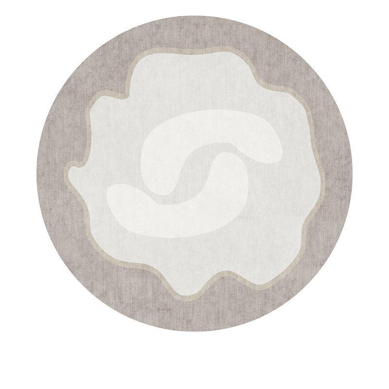 Modern Simple Round Crystal Velvet Carpet Easy To Care Computer Chair Floor Mat Bedroom Dresser Floor Mat Home Decor
