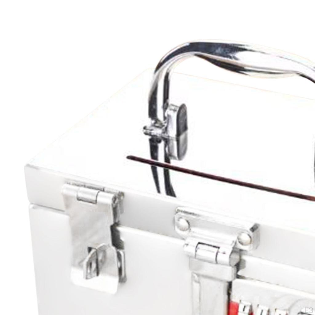 Money Saving Box Adults Bank with Handle Combination Lock Piggy for Holidays