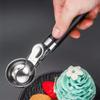 Press Trigger Design Ice Cream Scoop Non-stick Ice Cream Digger  Easy Demoulding