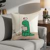 Joguman Korean Instagram Dinosaur Pillow Case 3D Print Polyester Fiber 40*40 Cm Home Sofa Throw Decoration Festival Gift