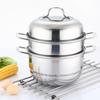 Garnek do gotowania na parze ze stali nierdzewnej z pokrywką do gotowania w kuchni