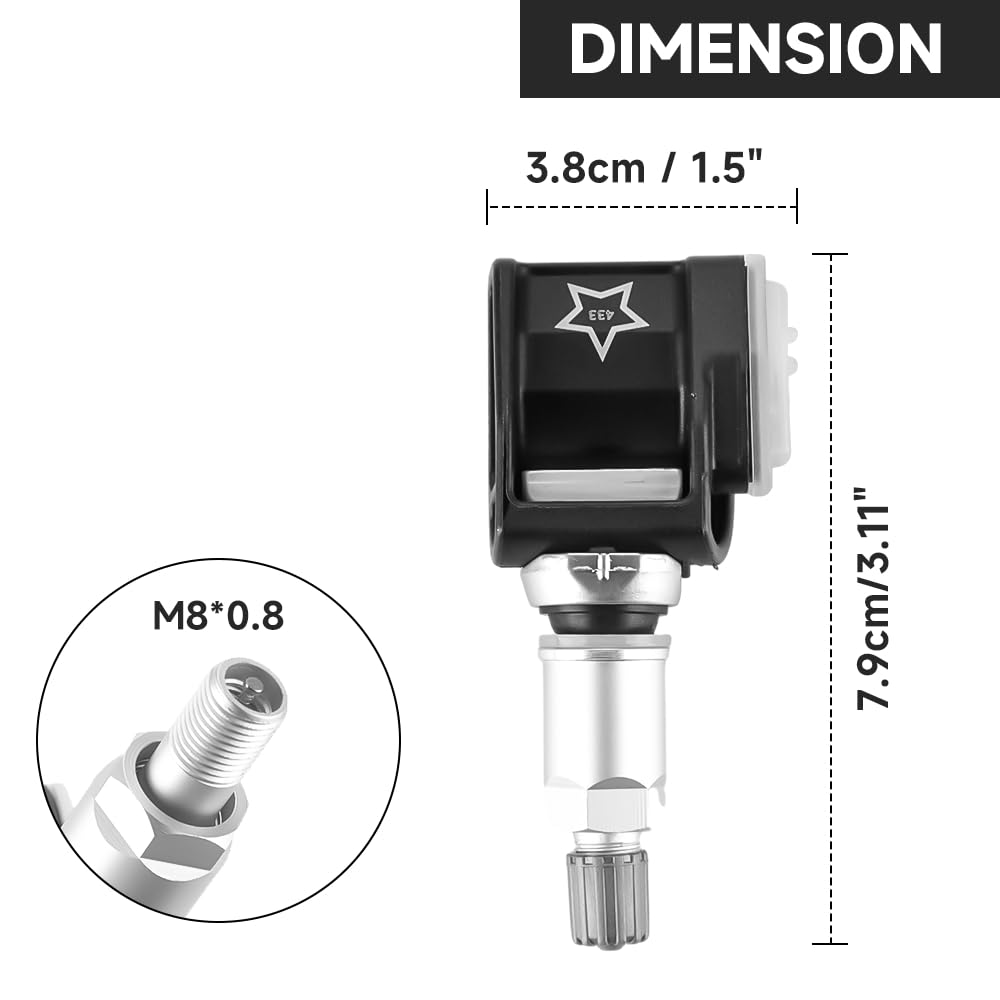 Vorprogrammierter TPMS-Sensor Reifendruckkontrollsensor für Mercedes-Benz, BMW - E200, E350e, E43 AMG, 520i, 540i, 650i, 745e, X5, X6, M3