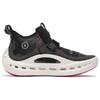 Li Ning Wu Xing 3 Fabric Synthetic Leather Shock Absorbing Non-Slip Wear-Resistant Mid-Top Sports Casual Shoes Men Sneakers Black Gray AZGS041-1