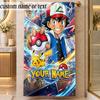 Beach TowelPokémon Custom Name Text Personalized Soft Towel for Beach Pool Indoor Home Decor Gift