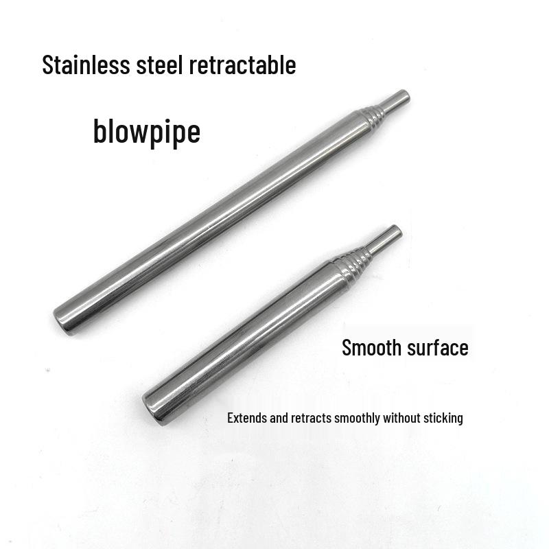 

Висувна трубка-повітродувка з нержавіючої сталі, інструмент для розпалювання вогню для кемпінгу 10mm Diameter
