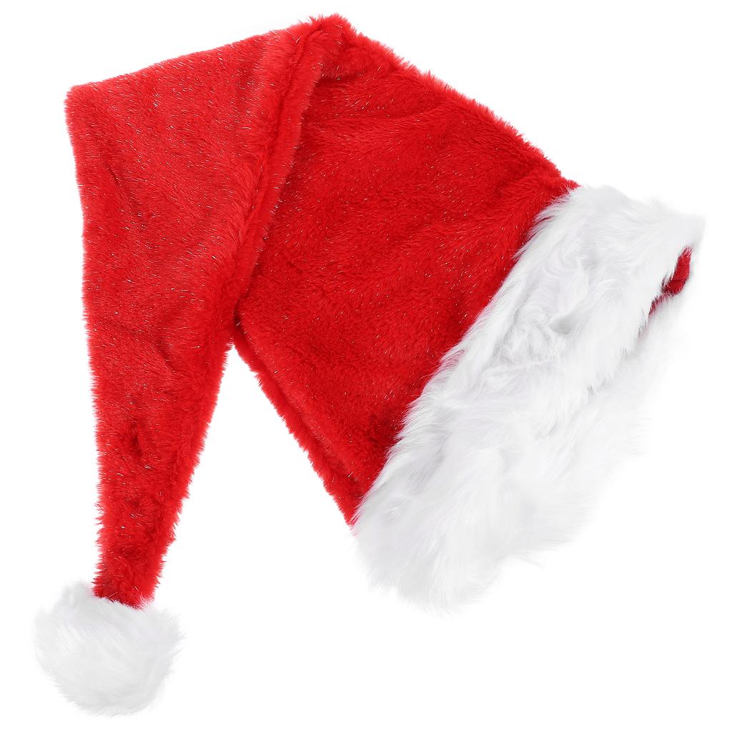 Santa Hat Christmas Hats Thickened Design Festive Wearable Ornament for Office Party Home Decoration New Year Celebration Xmas
