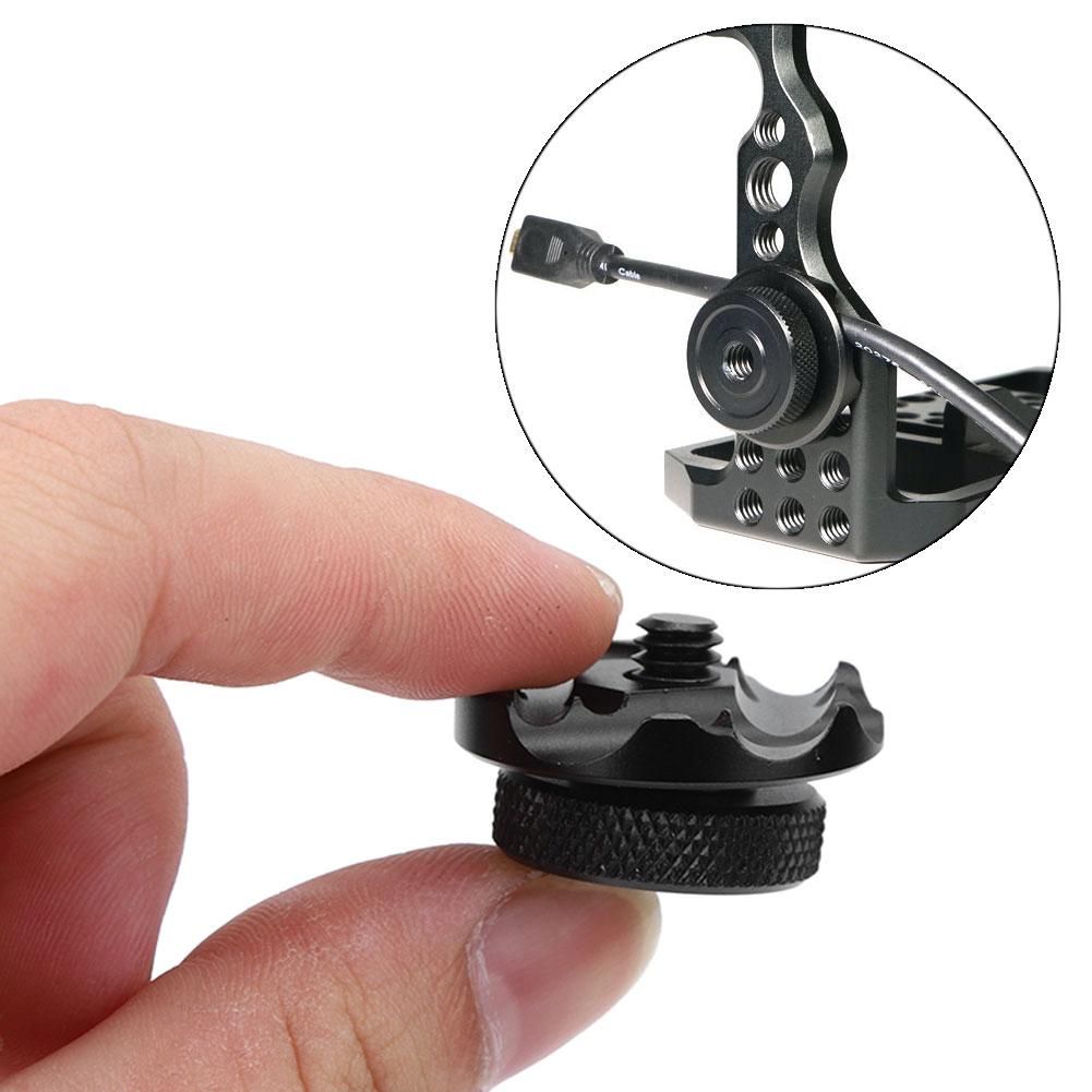 Aluminium Alloy Cage Round Wire Protection Clip Fixator Cable Clamp for SLR Camera