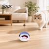 Stimulating Cat Toy Catnip Ball for Cats Cartoon Plush Kick with Bell